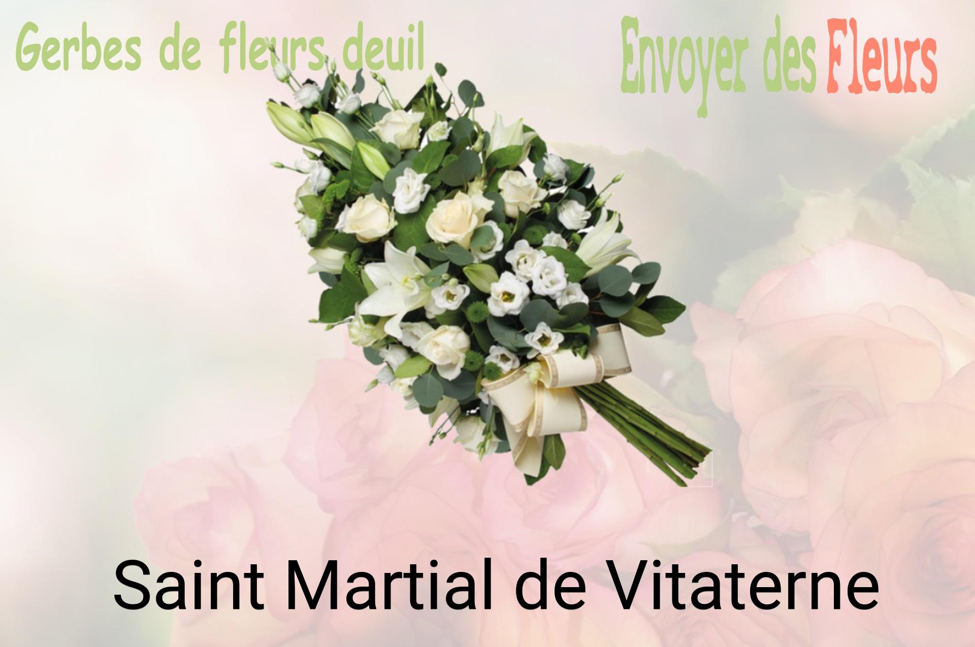 Gerbe de fleurs de deuil livrée à Saint-Martial-de-Vitaterne